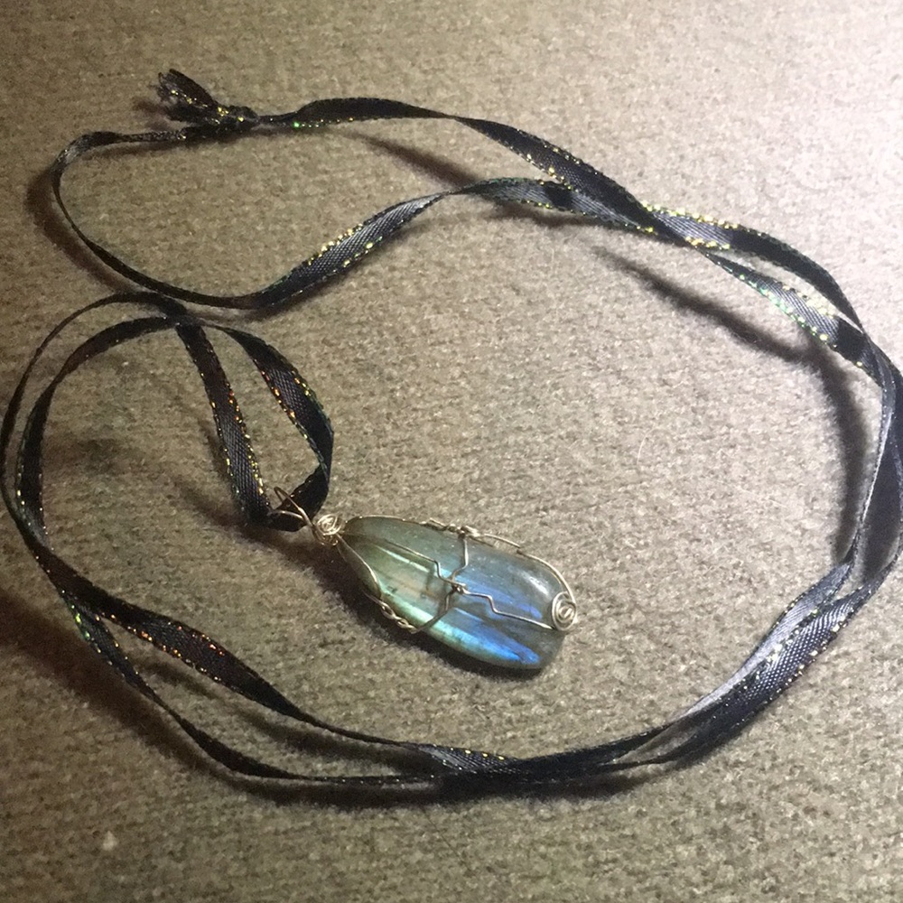 Handmade Labradorite and Sterling Silver Necklace
